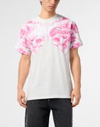 PHILIPP PLEIN Round Neck T-Shirt Ceramic Skulls Men