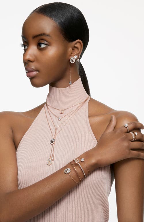 Swarovski Una Angelic Rose Gold-tone Plated Ring In Gold