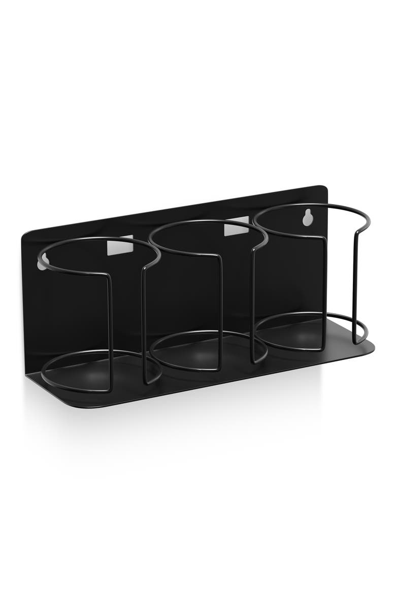 Wall Mounted Tumbler Storage Rack, Main, color, BLACK