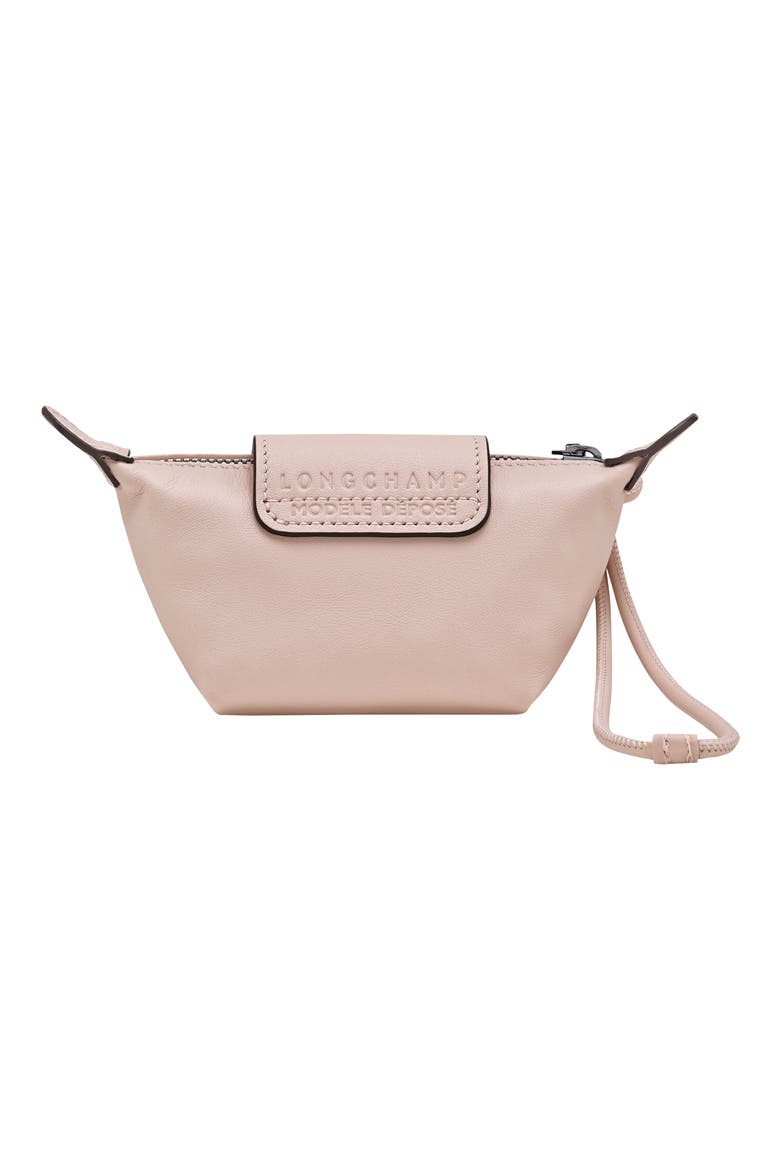 Le Pliage Xtra Leather Coin Purse, Alternate, color, NUDE