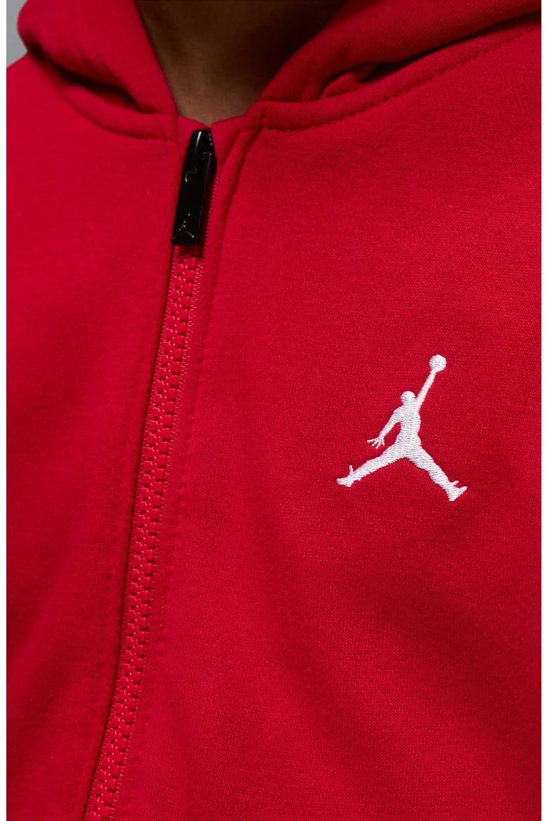 Kids' Brooklyn Fleece Zip-Up Hoodie, Alternate, color, GYM RED