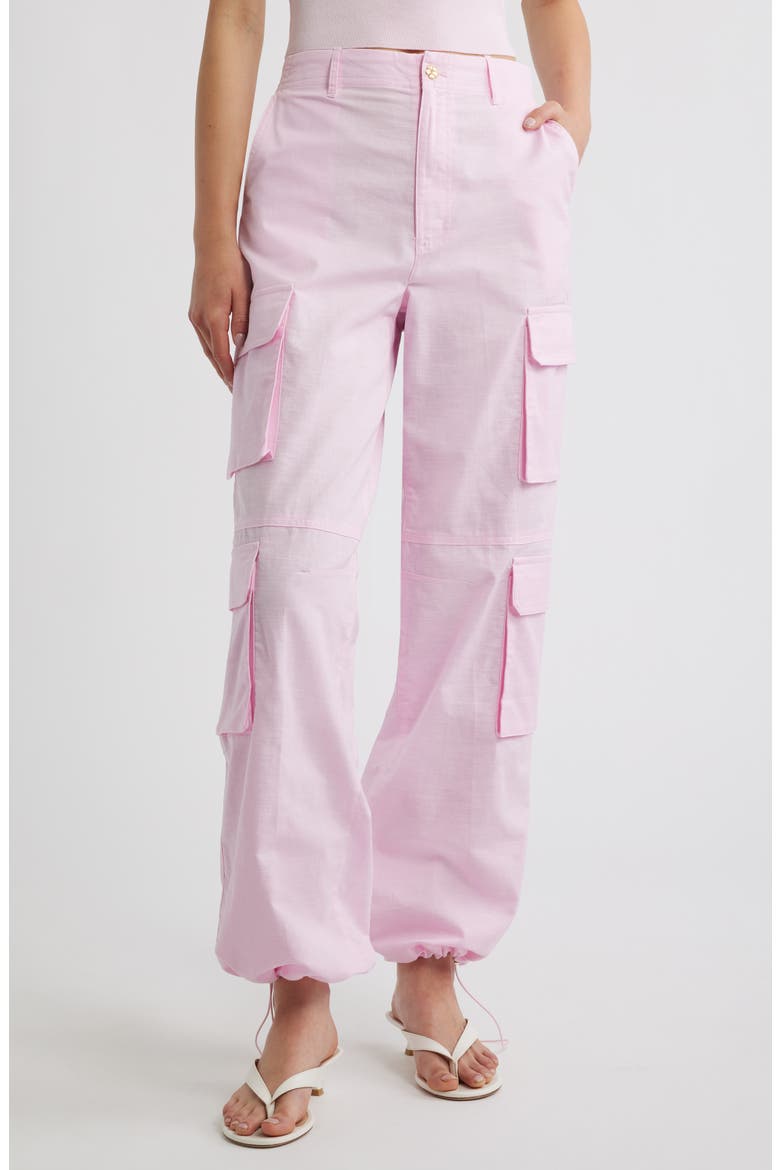 Relaxed Cargo Pants, Alternate, color, POCKET PINK