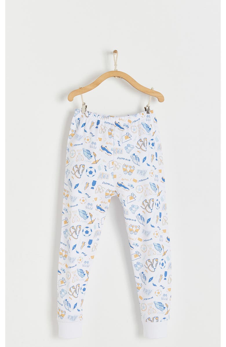 Babycottons Premium Peruvian Pima Cotton Inter Snug Fit Long Pajama Set for Toddler, Alternate, color, Full Print