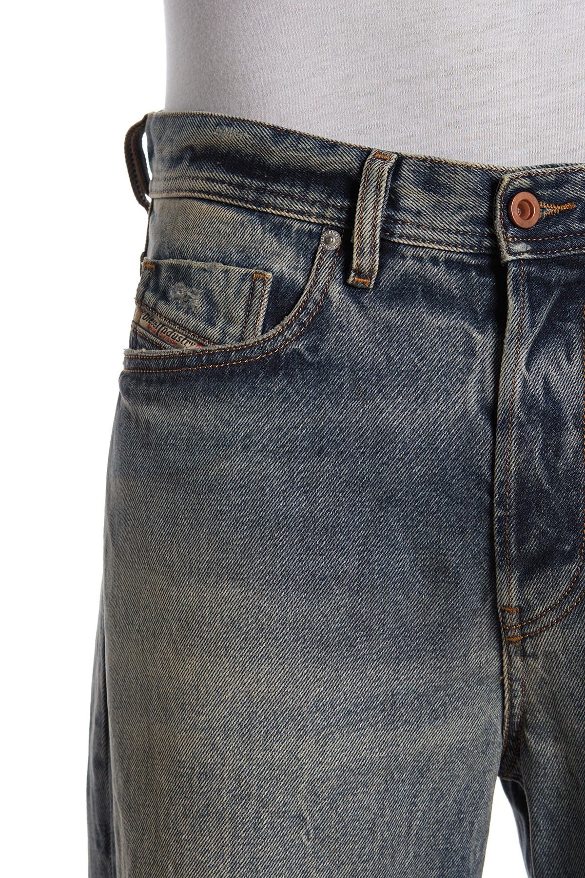 DIESEL® Dagh Destroyed Regular Straight Leg Jeans (Men) | Nordstromrack