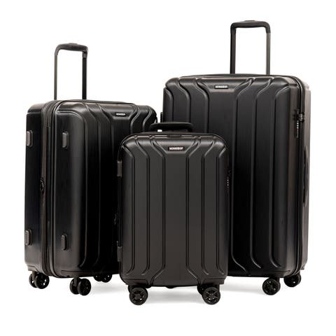 New York 3 Piece Set (20" 24" 28") 4-Wheel Luggage Set + 3 packing cubes