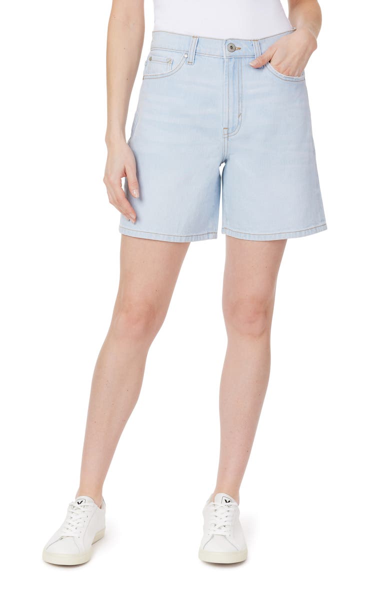 Kensie High Waist Relaxed Shorts, Main, color, 