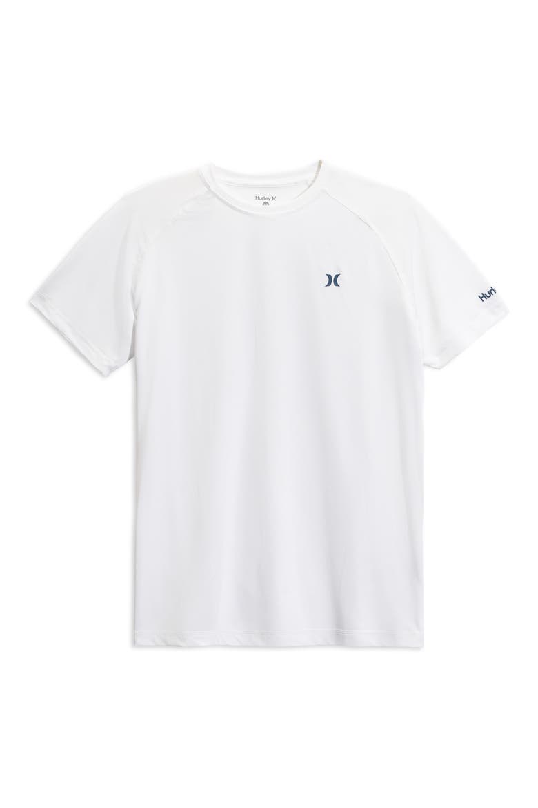 Icon Logo UPF 50+ Rashguard T-Shirt, Main, color, WHITE TRADITIONAL