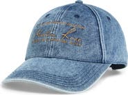 Martine Rose Signature Embroidered Denim Baseball Cap