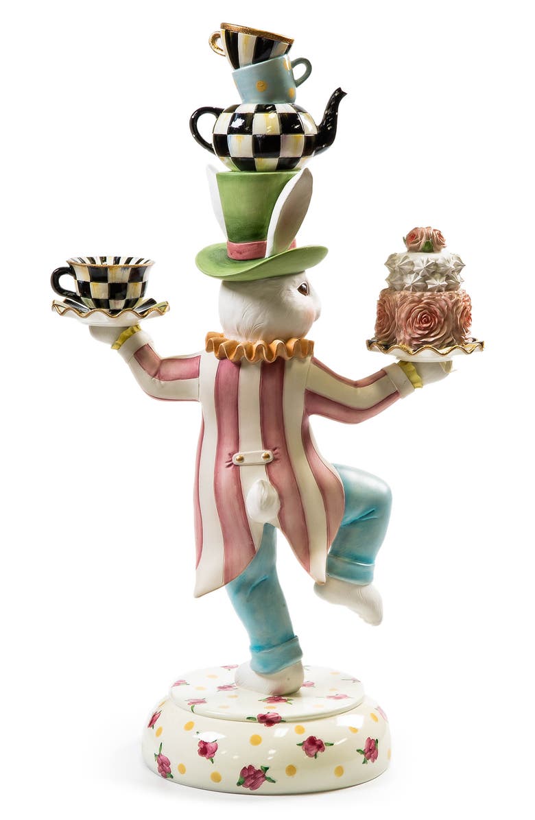 MACKENZIE CHILDS Rose Rabbit Centerpiece, Alternate, color, Multi