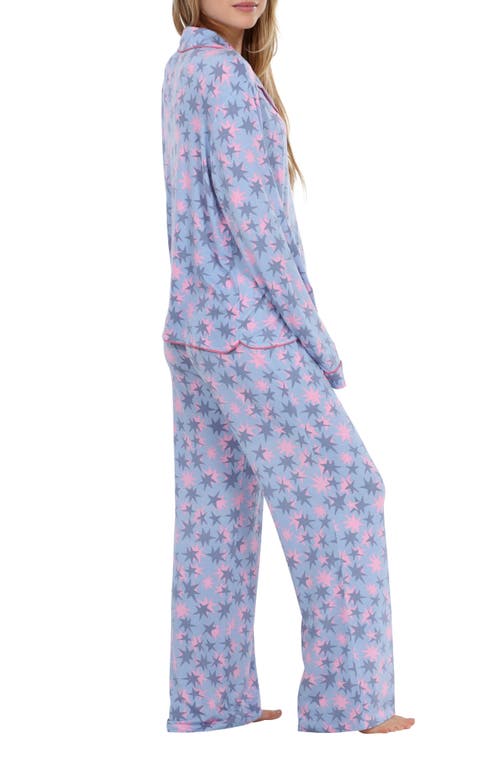 Honeydew All American Long Sleeve Jersey Pajamas In Moonstruck Stars