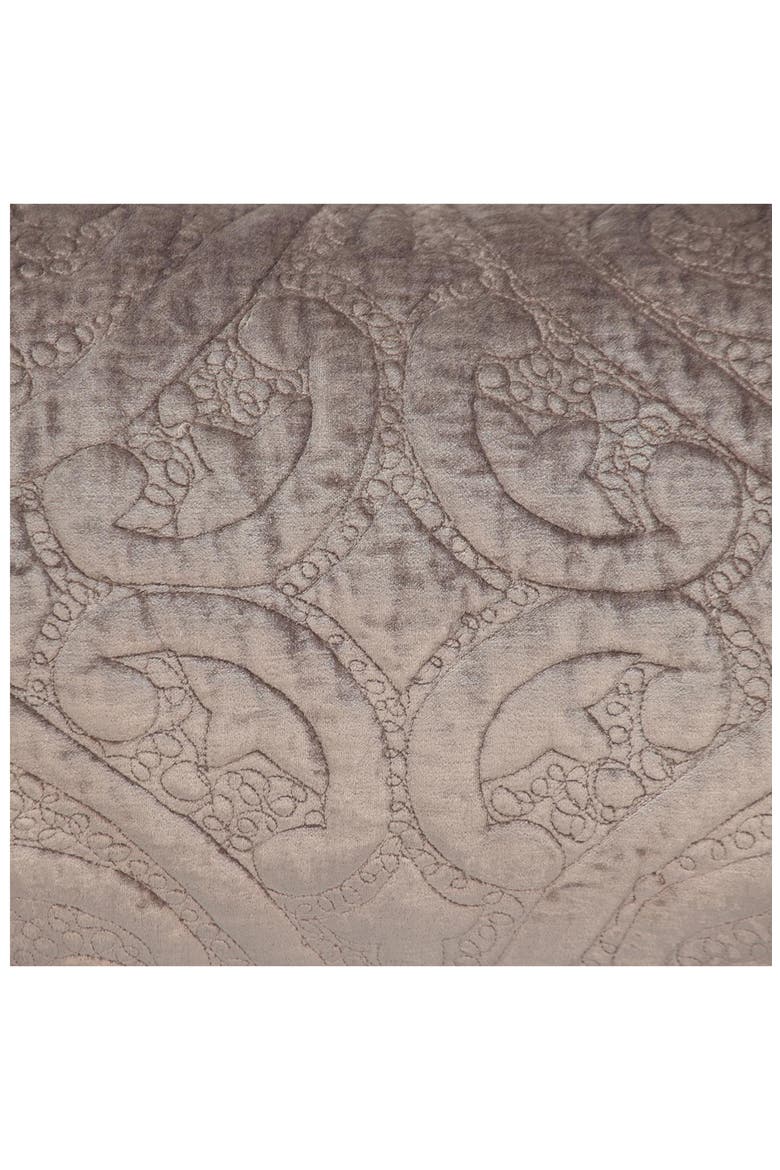 Tufted Velvet Oblong Throw Pillow, Alternate, color, TAUPE