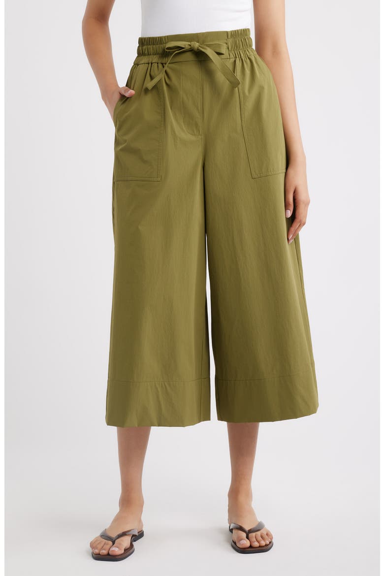 Wide Leg Culottes, Main, color, FIR GREEN