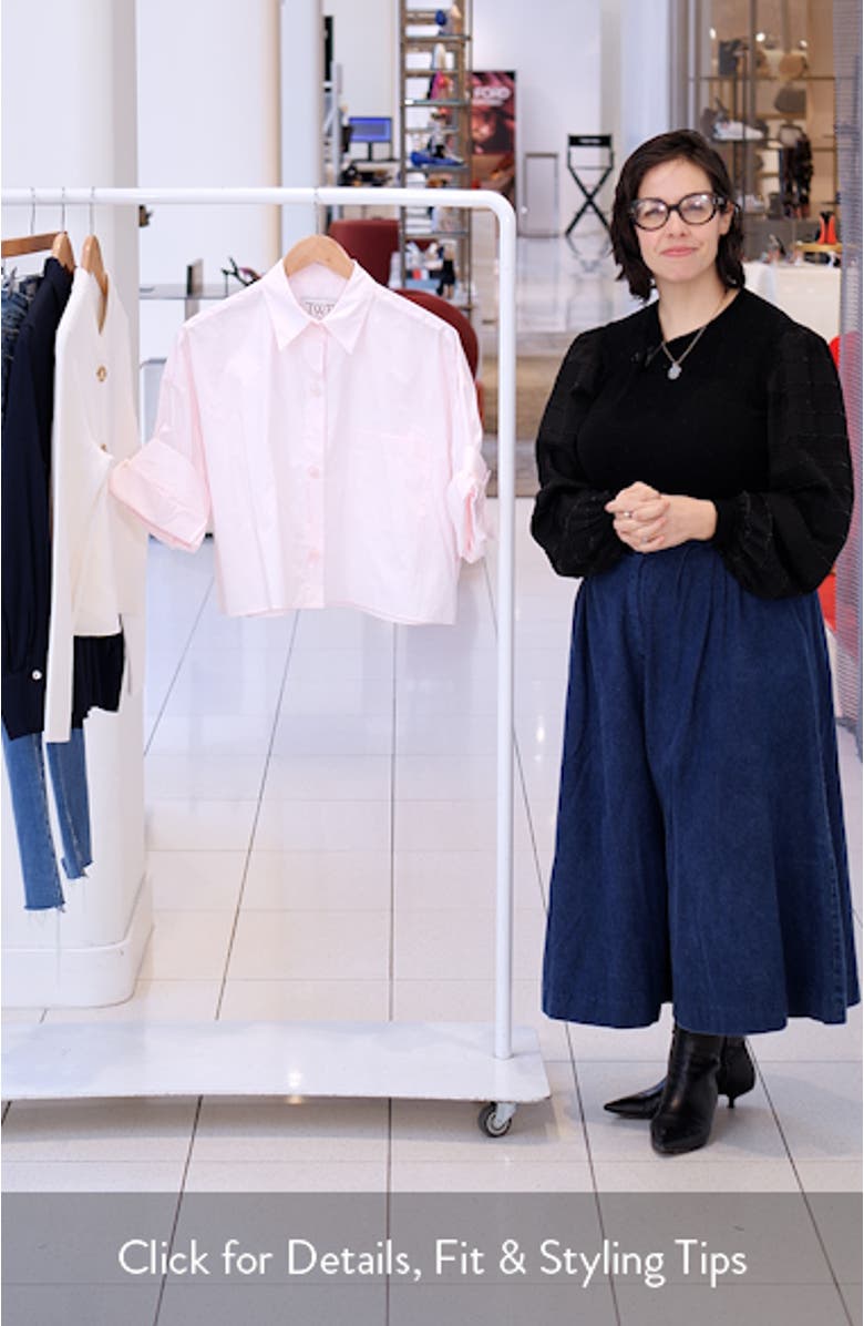 Next Ex Cotton Crop Button-Up Shirt, sales video thumbnail