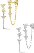 GLAZE JEWELRY Cubic Zirconia Chain Drop Earrings