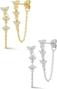 GLAZE JEWELRY Cubic Zirconia Chain Drop Earrings