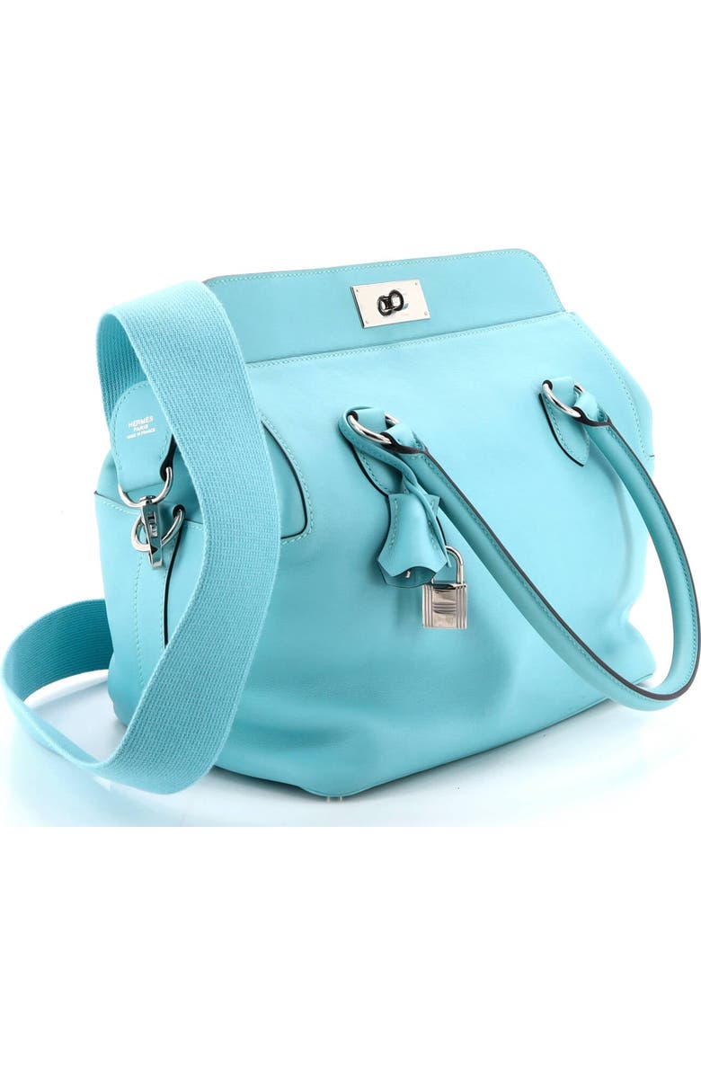 Pre-Owned Hermes Toolbox Bag Swift 26, Alternate, color, Bleu Atoll