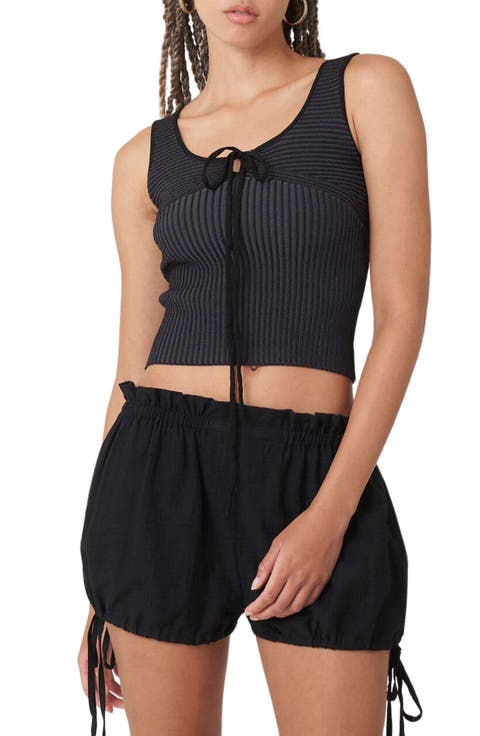 Acacia Tie Neck Crop Tank