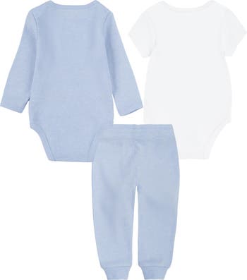 Solid 3-Piece Bodysuits & Joggers Set
