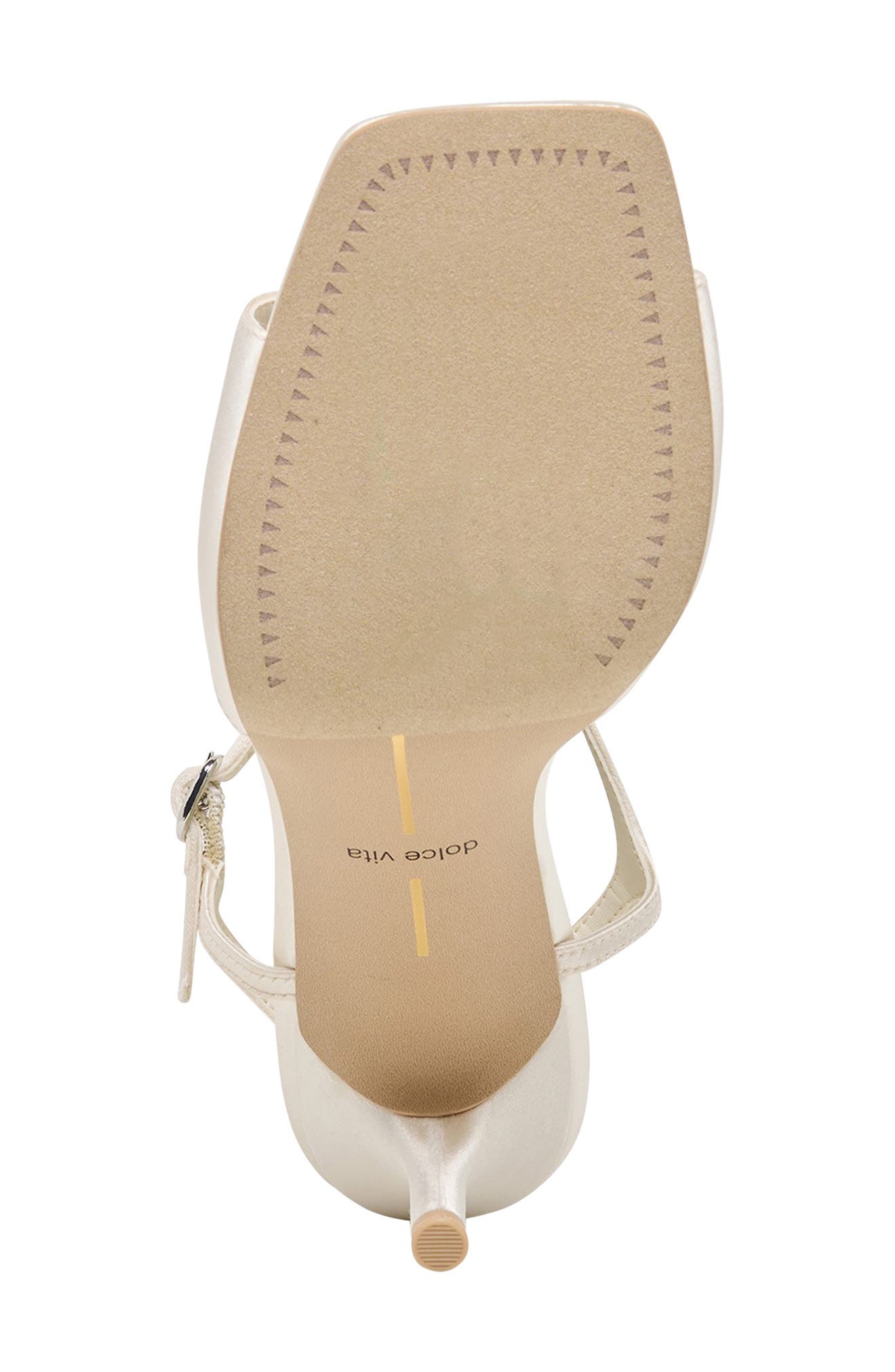 Dolce Vita Hilery Ankle Strap Sandal, Alternate, color, Off White Satin