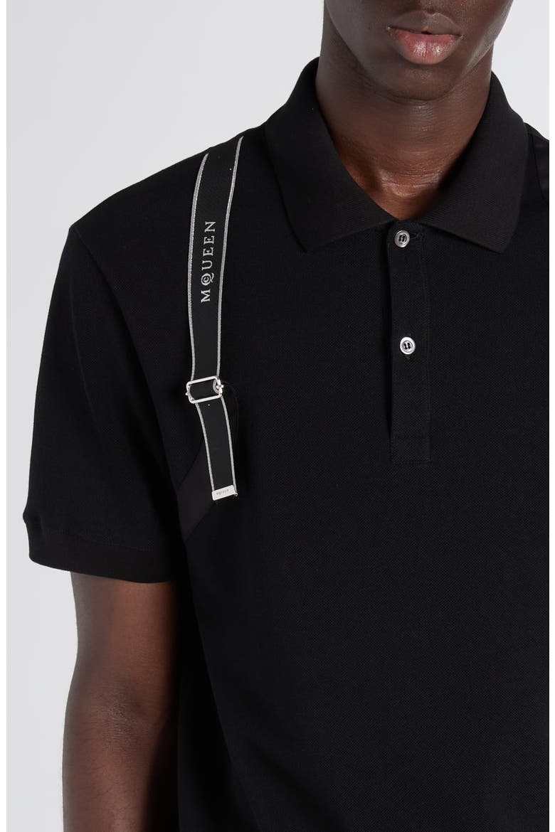 Harness Polo, Alternate, color, BLACK