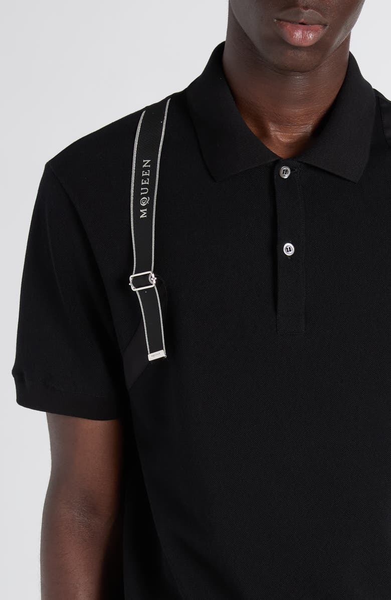 McQueen Harness Polo, Alternate, color, Black