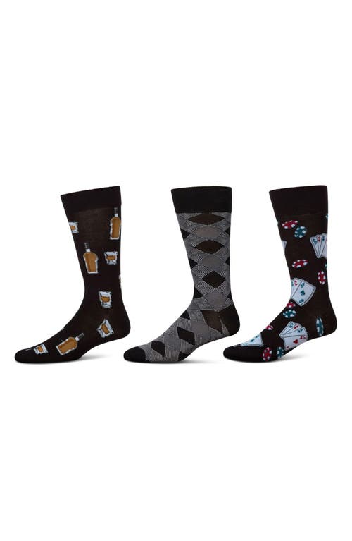 Memoi Hobby Assorted 3-pack Crew Socks
