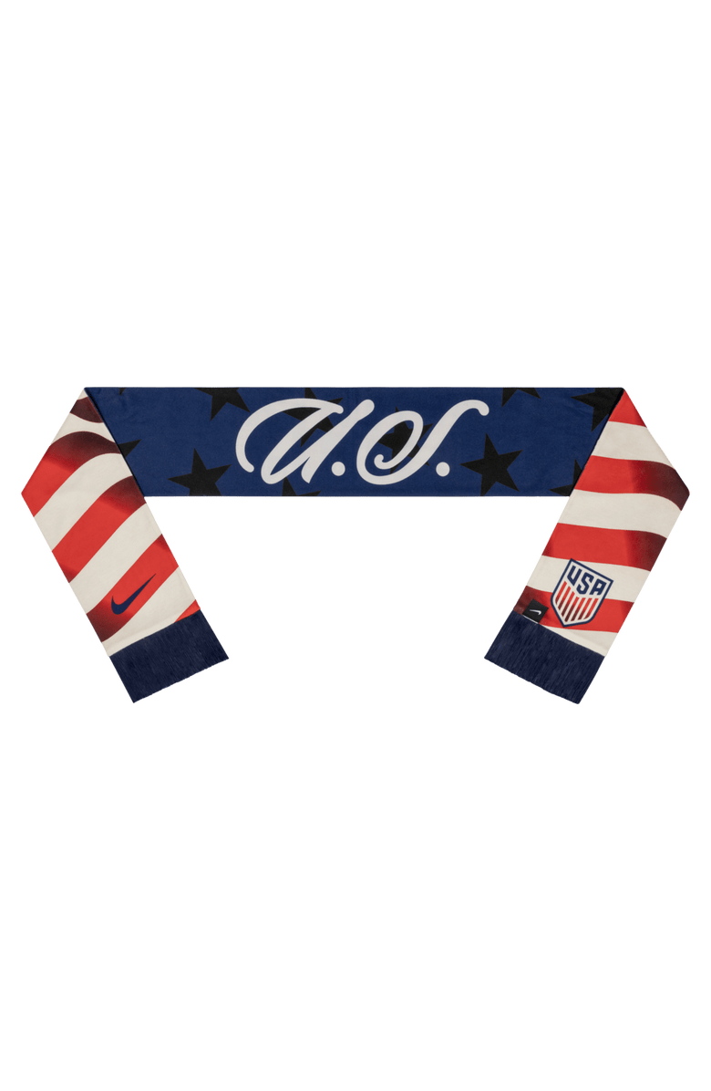 Nike USMNT Local Verbiage 2.0 Scarf, Main, color, Navy