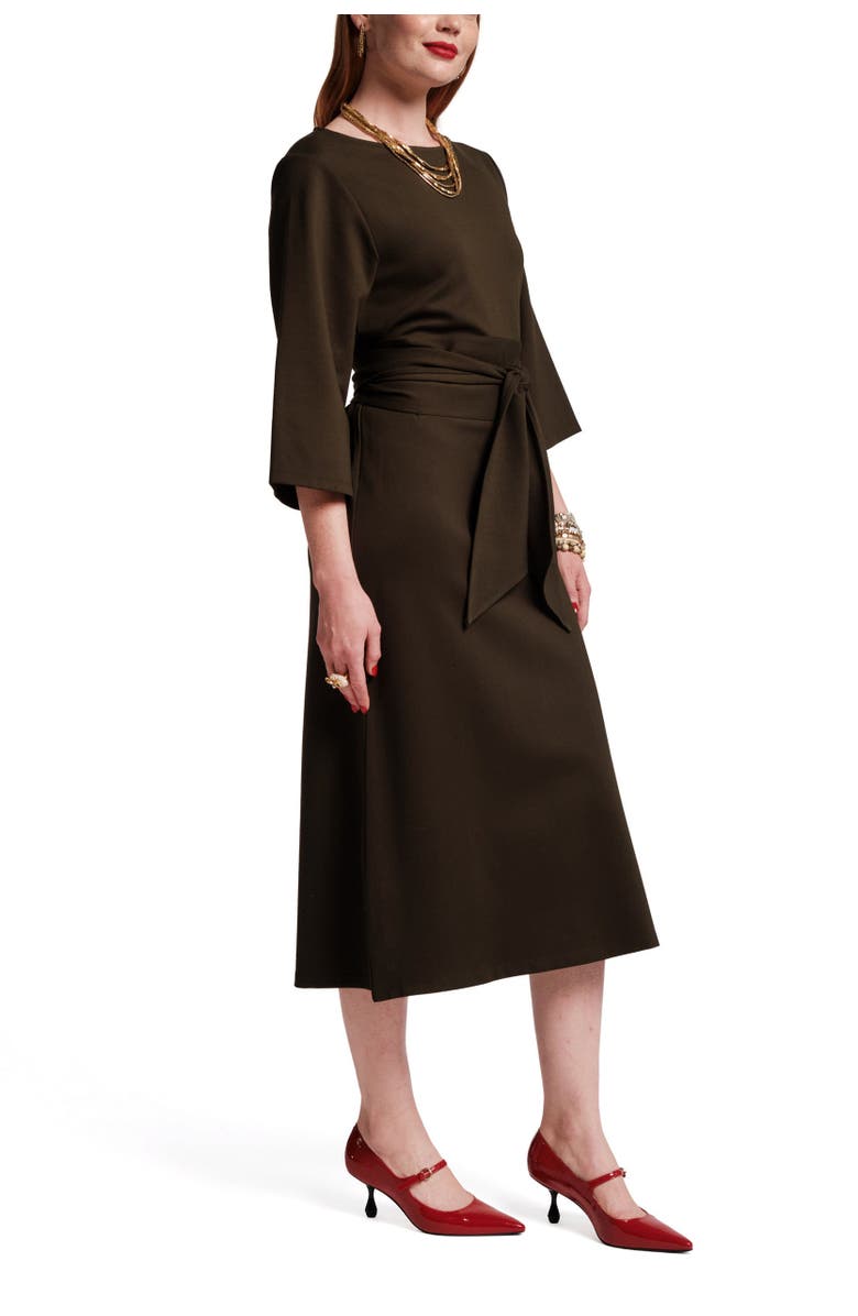 Frances Valentine Whitney Wrap Dress, Alternate, color, Olive