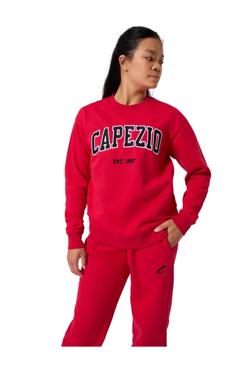 Varsity Sweatshirt, Alternate, color, red