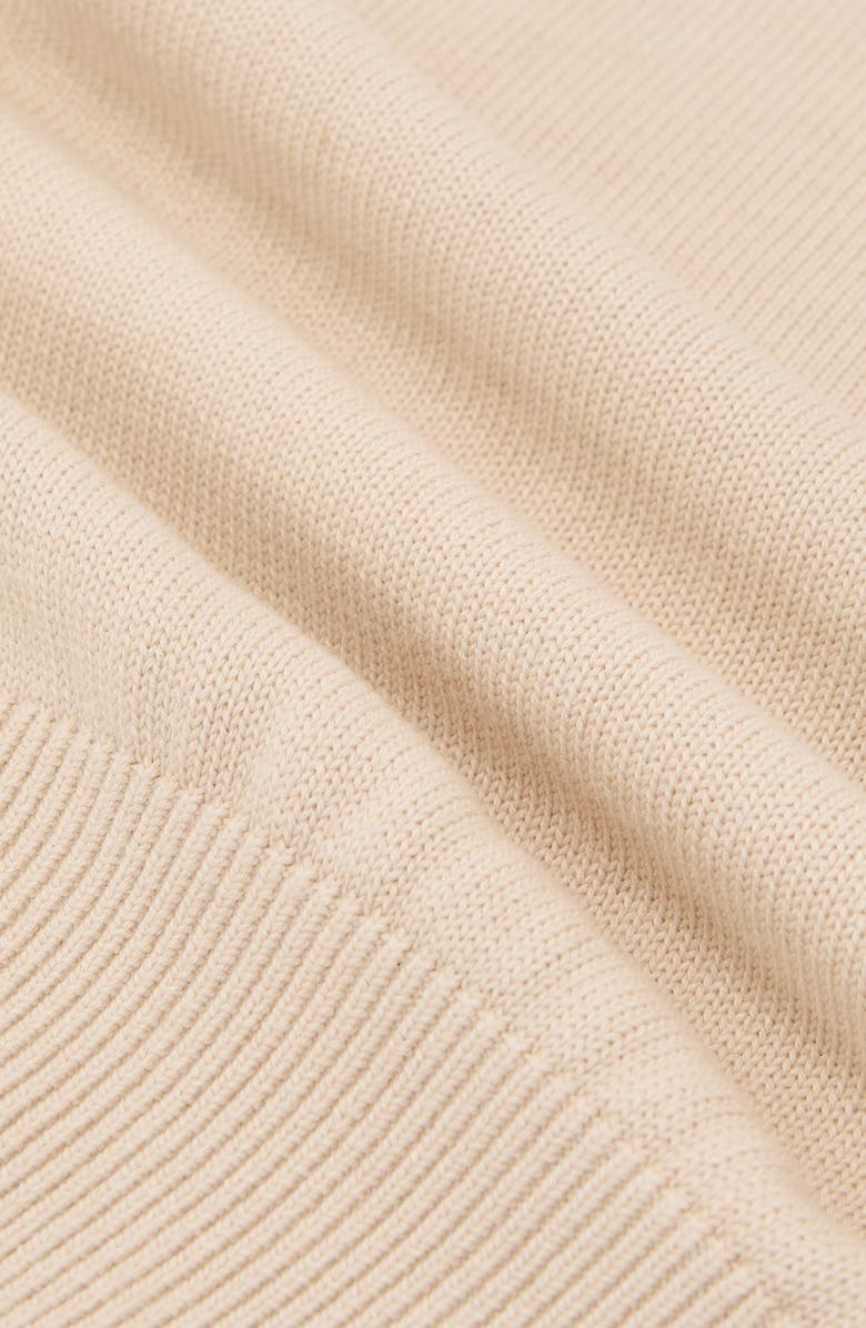 Reiss Aria Mock Neck Cotton & Wool Sweater, Alternate, color, Neutral