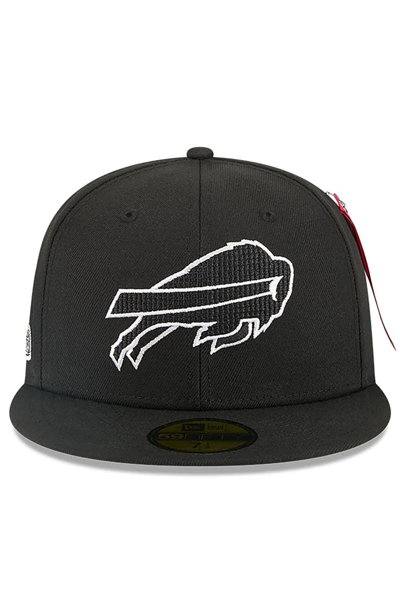 New Era x Alpha Industries Men's New Era x Alpha Industries Black Buffalo Bills 59FIFTY Fitted Hat, Alternate, color, Black