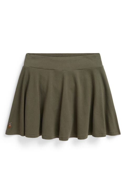 Kids' Stretch Cotton Mesh Skort