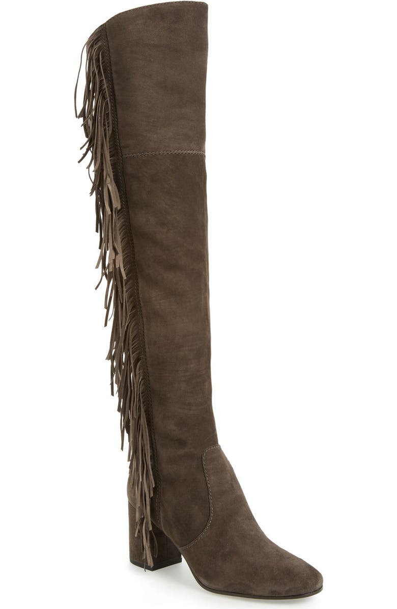Frye 'Jodi' Fringe Over the Knee Boot, Main, color,