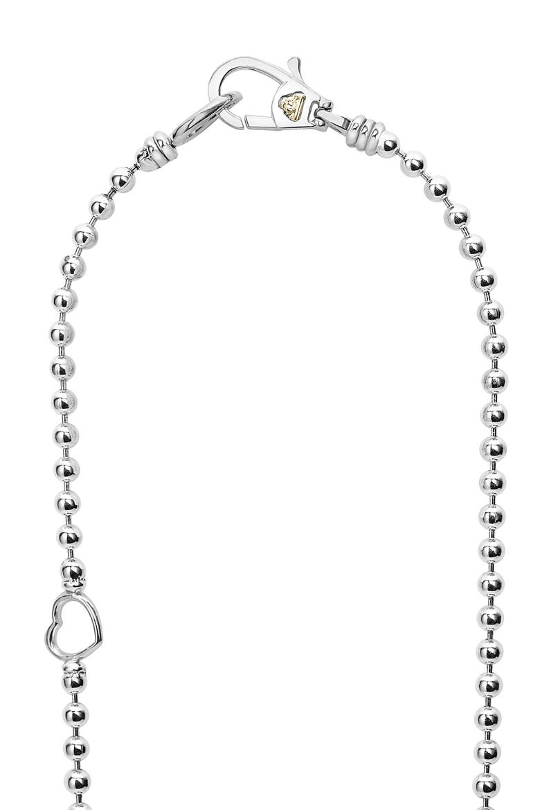 Signature Caviar Beaded Station Necklace, Alternate, color, TWO TONE