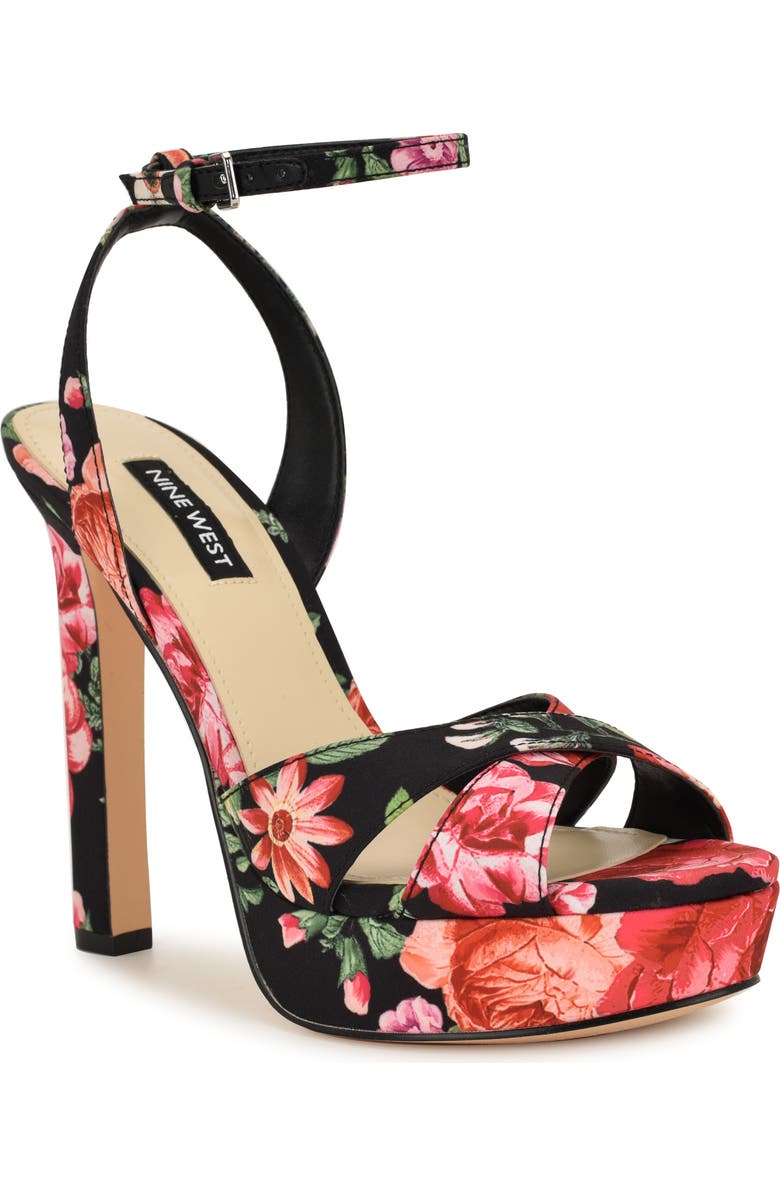 Nine West Wilda Ankle Strap Platform Sandal, Main, color,