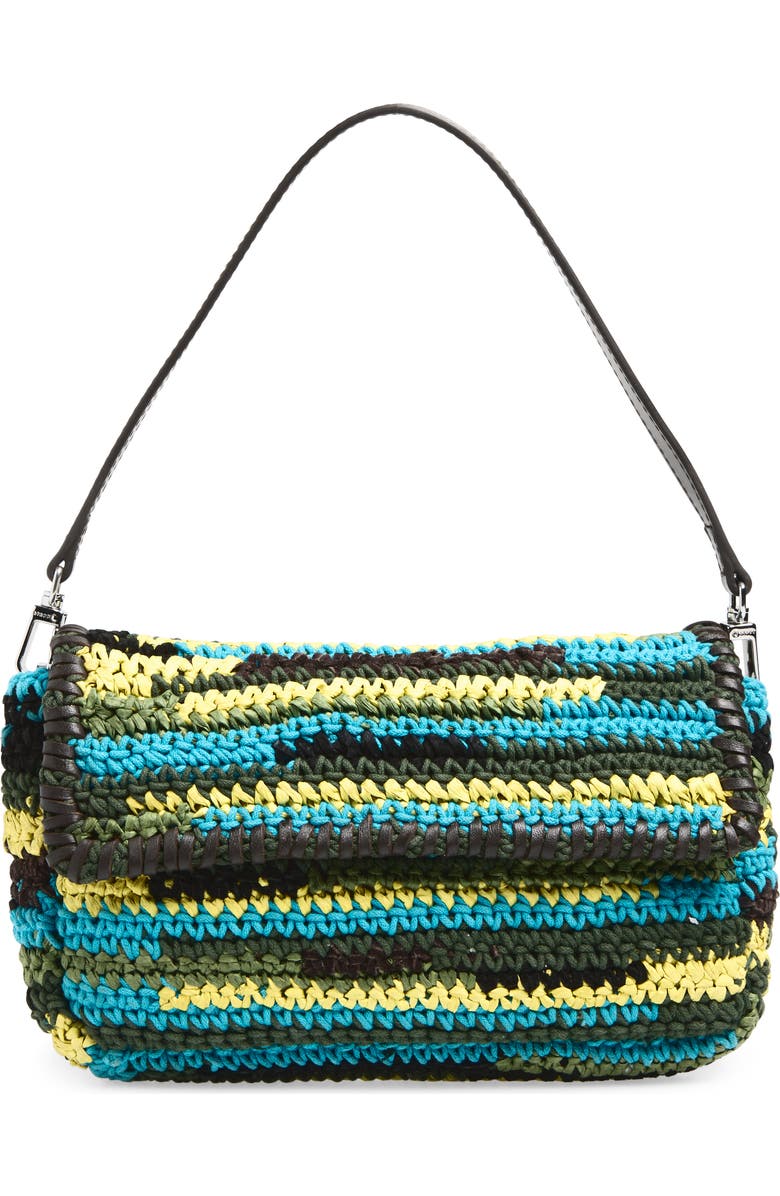 STAUD Timmy Beaded Shoulder Bag, Main, color, Happy Sack
