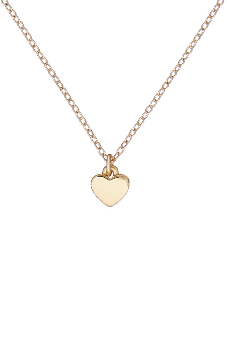 Ted Baker London Hara Tiny Heart Pendant Necklace, Main, color, Gold