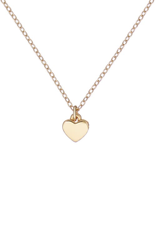 Ted Baker London Hara Tiny Heart Pendant Necklace in Gold 