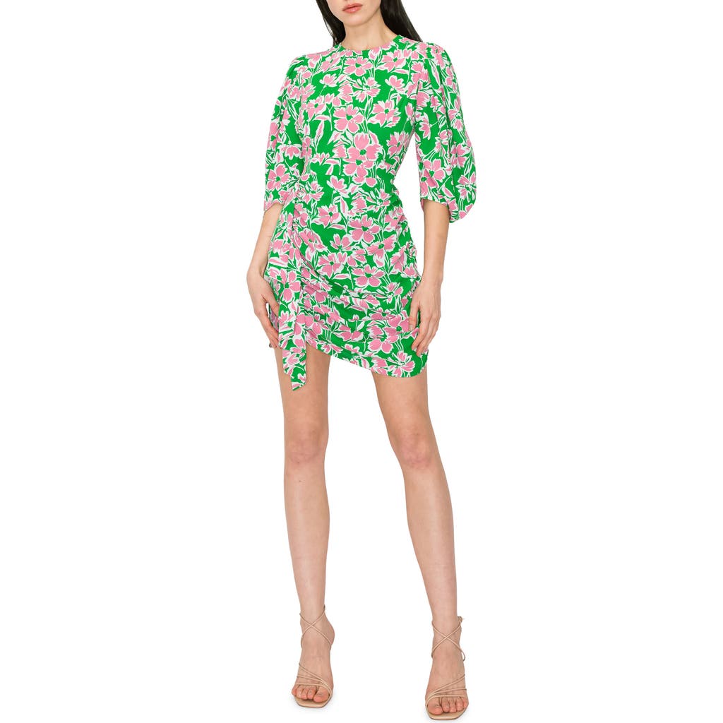 Melloday Floral Print Minidress In Multi