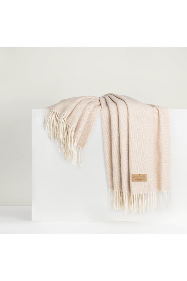 Juno Cashmere Throw, Main, color, Sand
