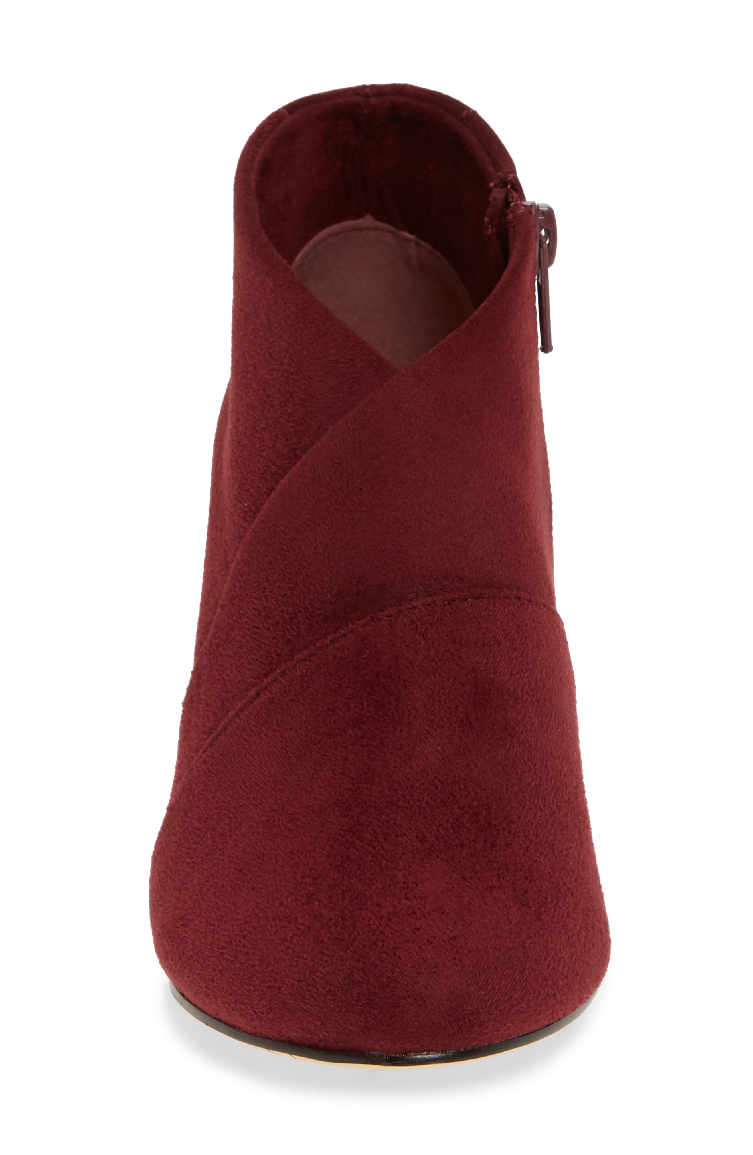 Kira II Bootie, Alternate, color, BURGUNDY FAUX LEATHER