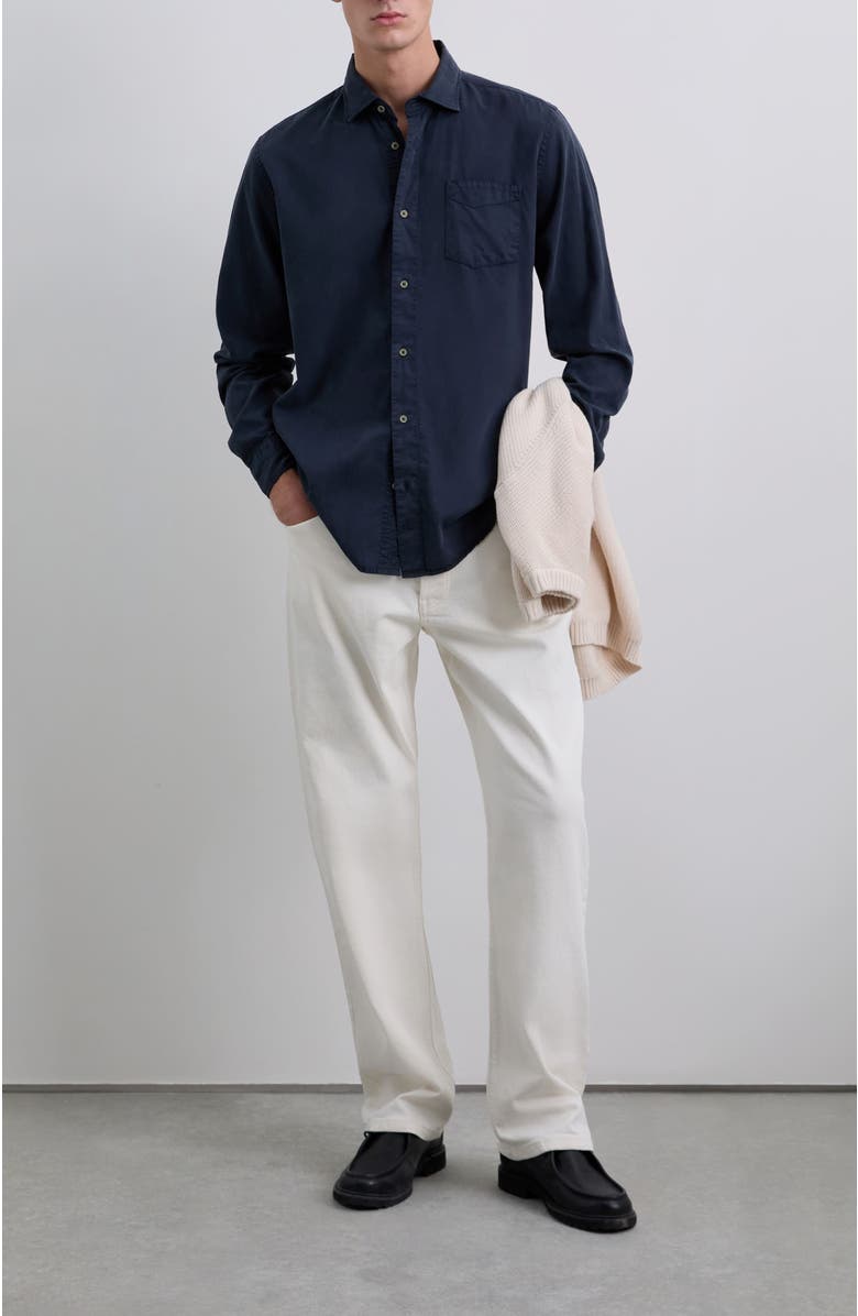 Scalpers Tencel K Shirt, Alternate, color, Navy