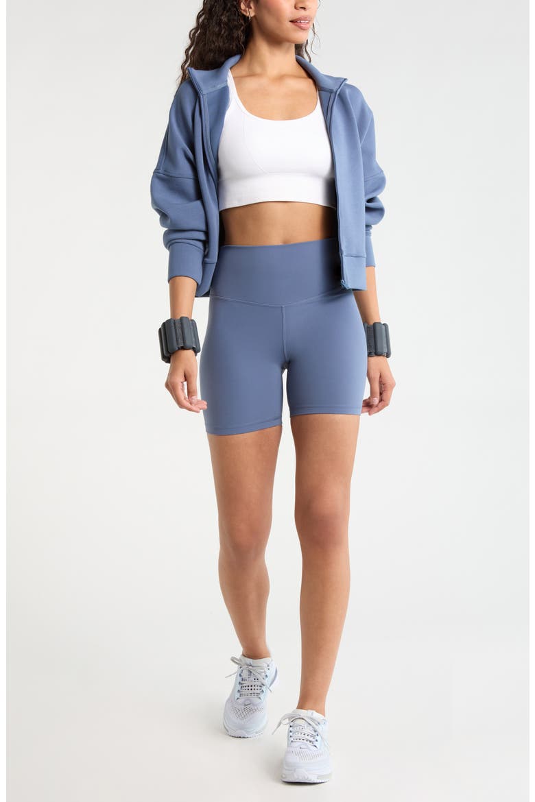 Studio Luxe Bike Shorts, Alternate, color, BLUE VINTAGE