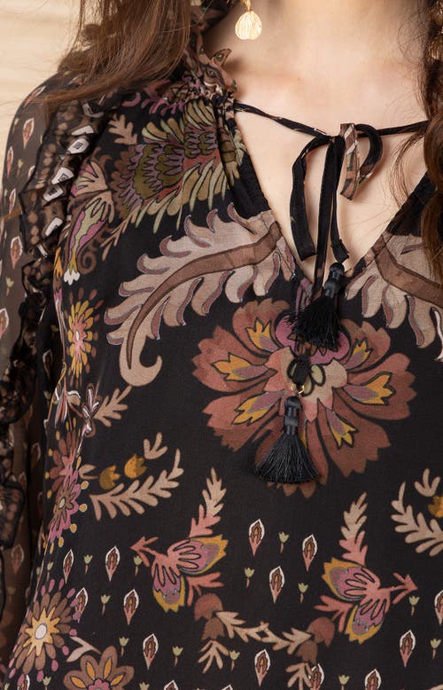Hale Bob Robin Chiffon Top In Multi