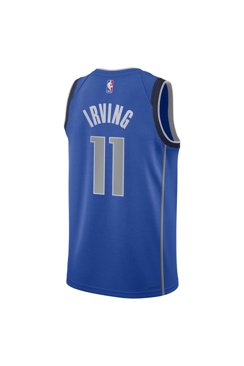 Youth Nike Kyrie Irving Blue Dallas Mavericks Swingman Jersey - Icon Edition, Alternate, color, Blue