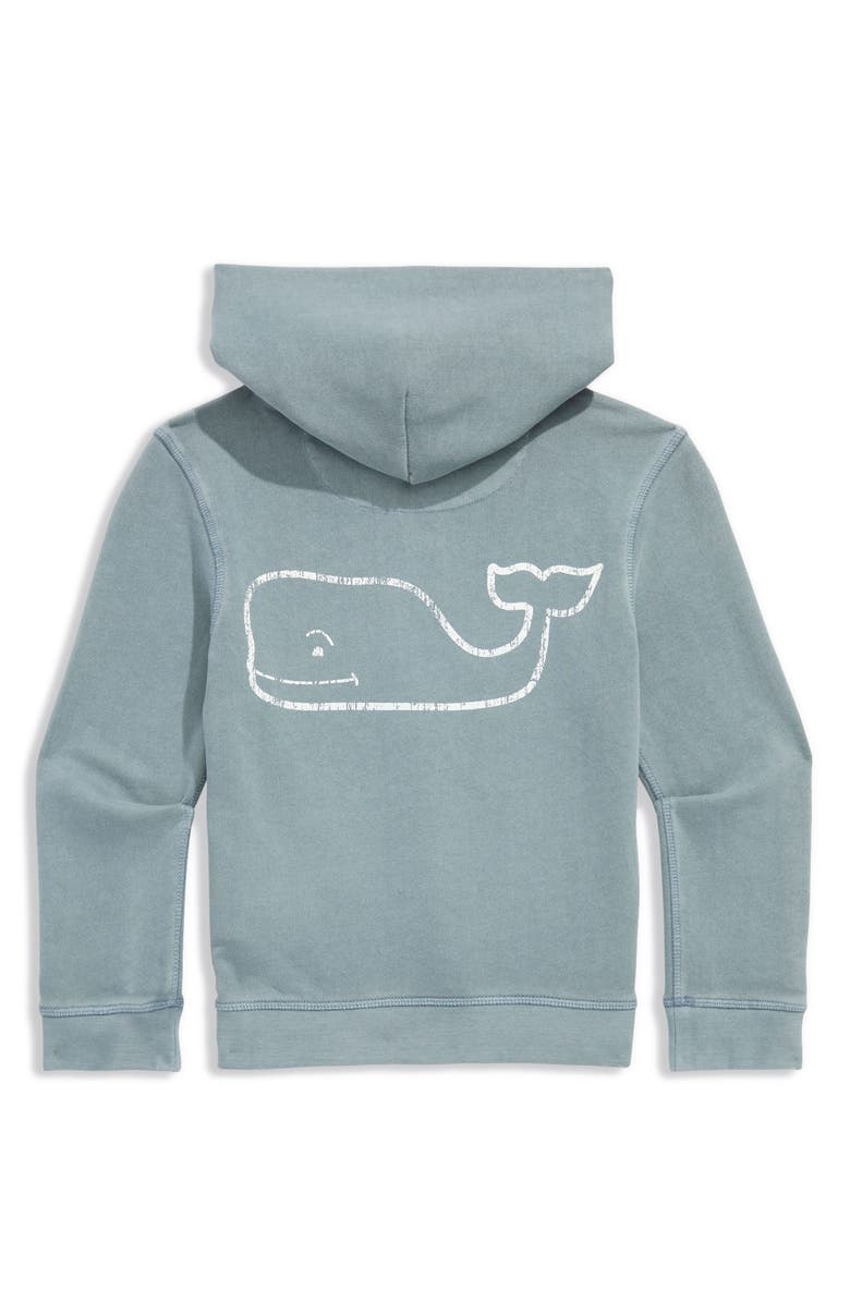 vineyard vines Kids' Vintage Whale Graphic Hoodie, Alternate, color, Blue Mirage