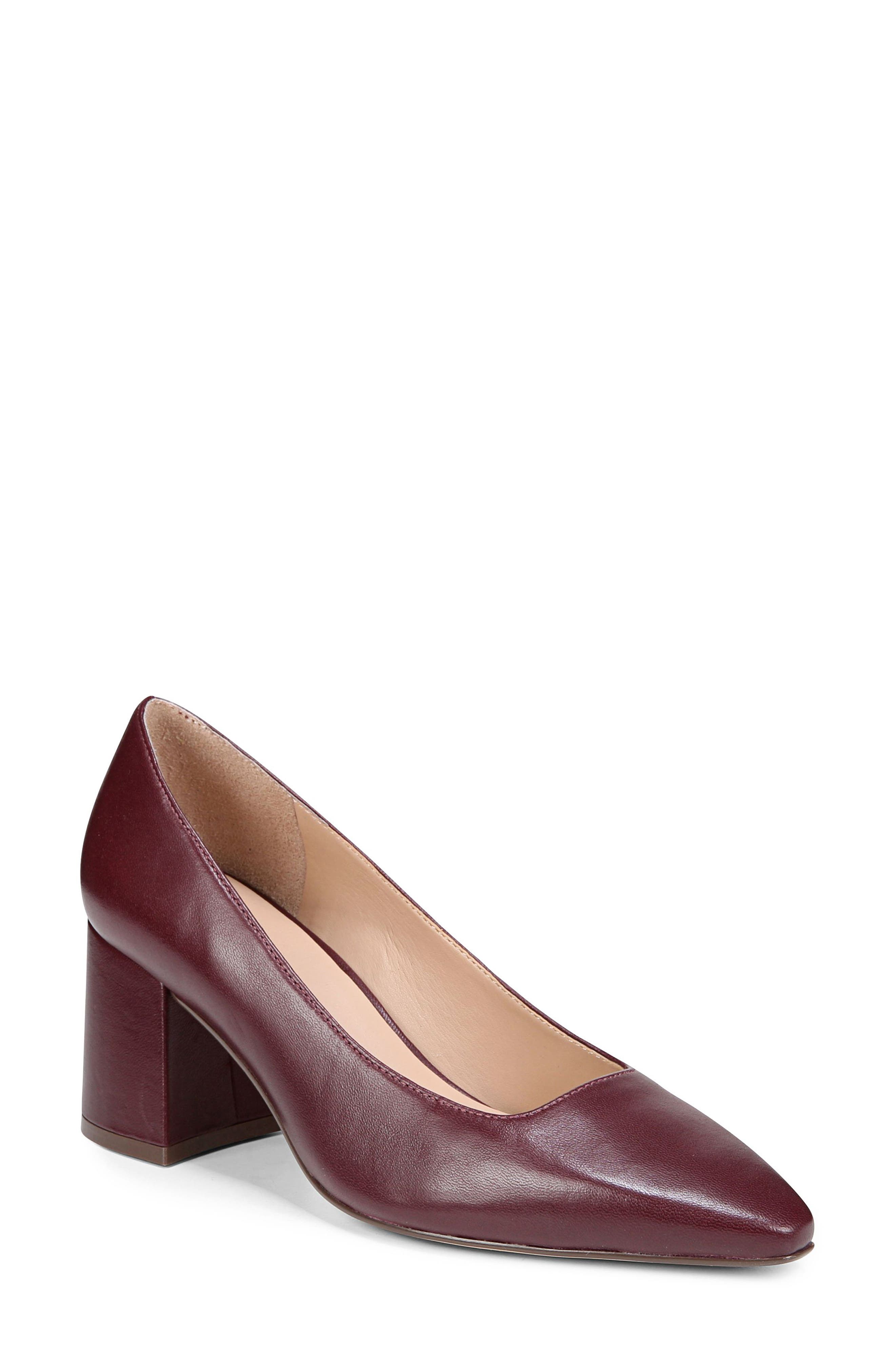 Licia Pointed Toe Pump - Multiple Widths Available, Main, color, CABERNET LEATHER