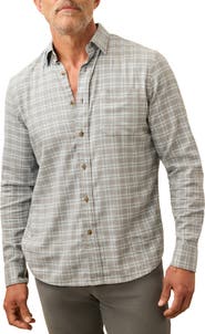 Faherty Movement Brushed Button-Up Shirt