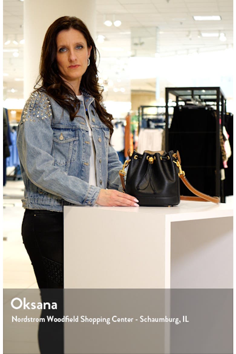 T Monogram Perforated Leather Bucket Bag video