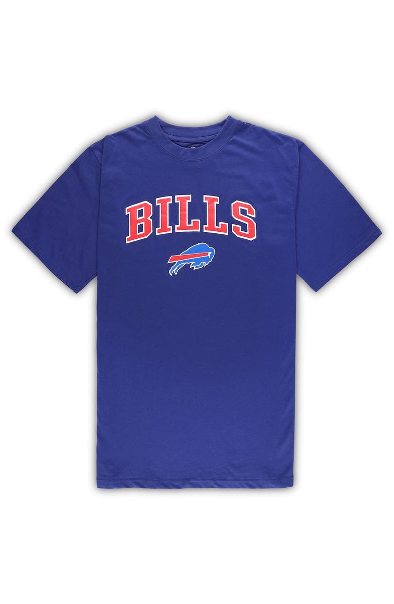 CONCEPTS SPORT Men's Concepts Sport Royal/Heather Gray Buffalo Bills Big & Tall T-Shirt & Pants Sleep Set, Alternate, color, Royal